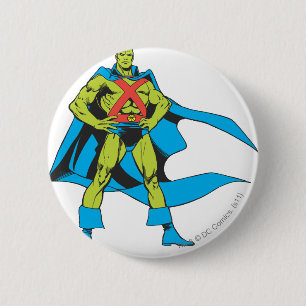 Martian Manhunter Poses 6 Cm Round Badge