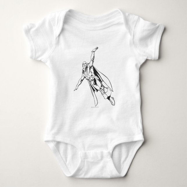 Martian Manhunter Soars 2 Baby Bodysuit (Front)