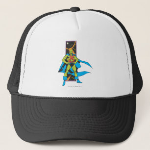 Martian Manhunter & Space Backdrop Trucker Hat