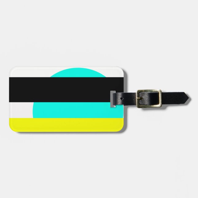 Martian sunset luggage tag (Front Horizontal)