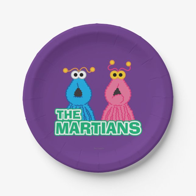 Martians Classic Style Paper Plate (Front)