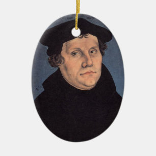 Martin and Katherina (von Bora) Luther Ceramic Tree Decoration