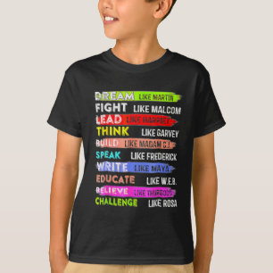 Martin Black History Month Black Afro African  T-Shirt