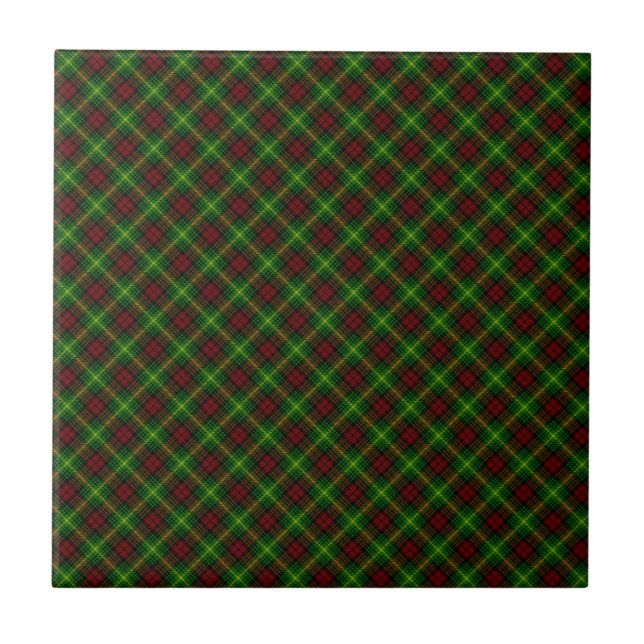 Martin Clan Tartan Scottish Design Tile (Front)