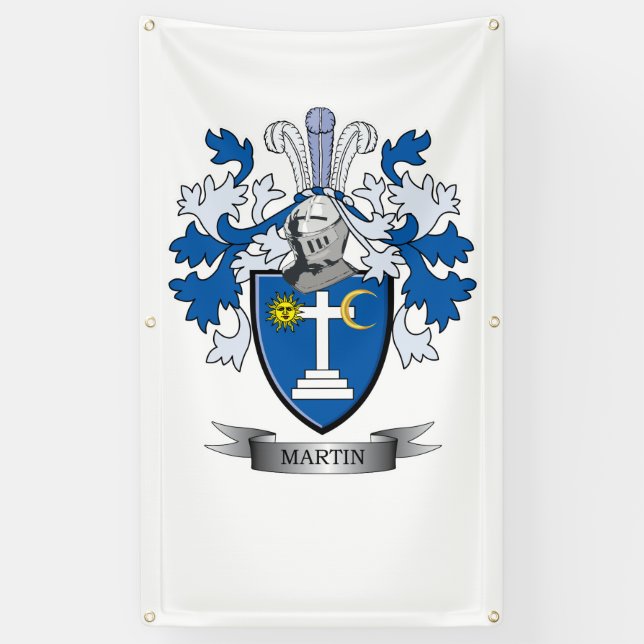 Martin Coat of Arms Banner (Vertical)