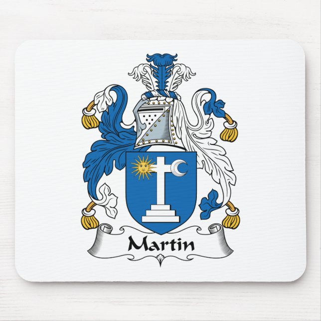 Martin Family Crest Mouse Mat (Front)