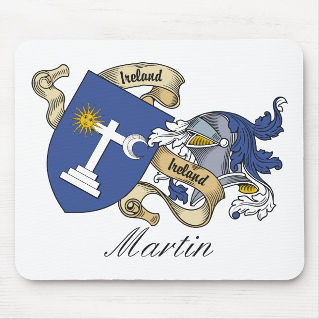 Martin Family Crest Mouse Mat (Front)