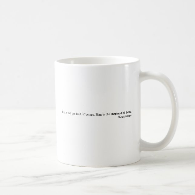 Martin Heidegger Coffee Mug (Right)
