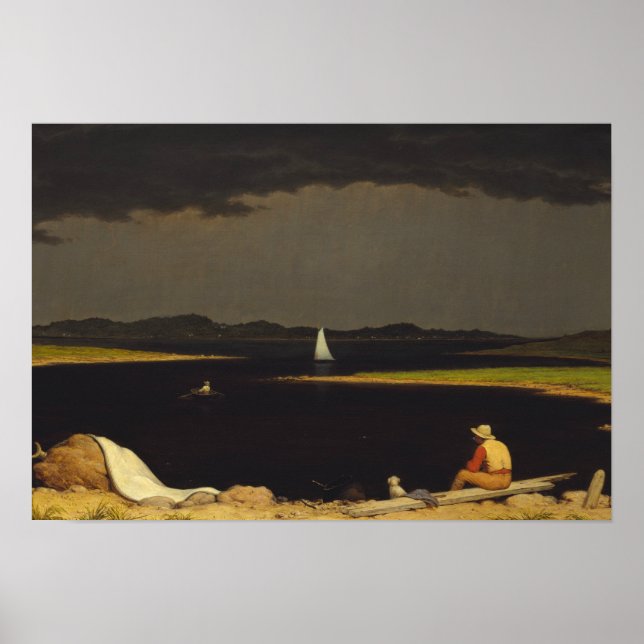 Martin Johnson Heade - Approaching Thunderstorm Poster (Front)