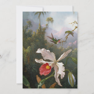 Martin Johnson Heade - Two Hummingbirds Holiday Card