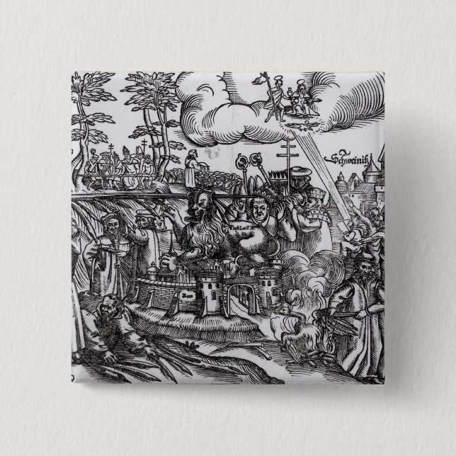 Martin Luther 15 Cm Square Badge (Front)