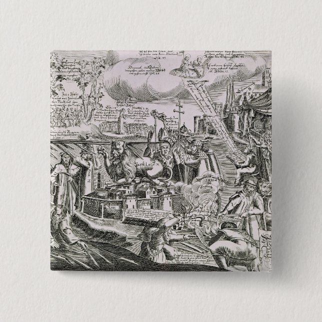 Martin Luther 2 15 Cm Square Badge (Front)