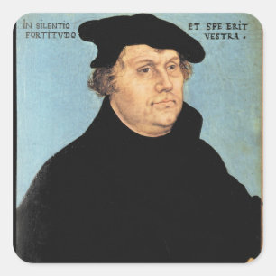 Martin Luther, c.1532 Square Sticker
