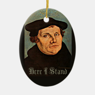 Martin Luther Here I Stand Ceramic Tree Decoration