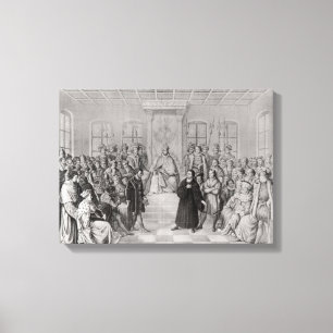 Martin Luther in front of Charles V Canvas Print