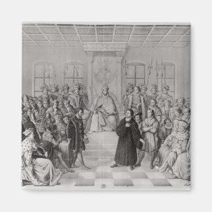 Martin Luther in front of Charles V Magnet