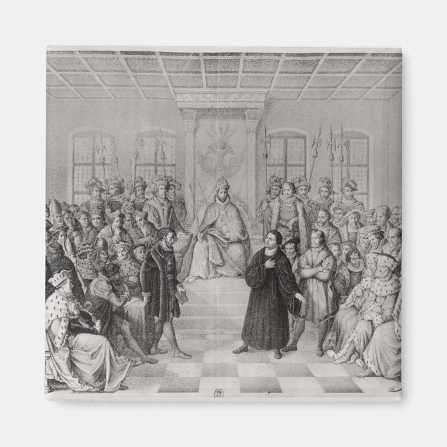 Martin Luther in front of Charles V Magnet (Front)