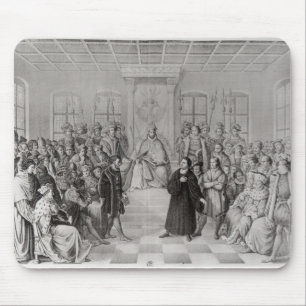 Martin Luther in front of Charles V Mouse Mat