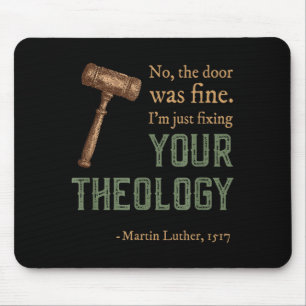 Martin Luther Reformed Christian Reformation Day Mouse Mat
