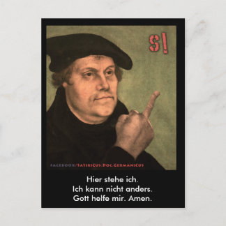 Martin Luther "StinkeFinger" Postcard