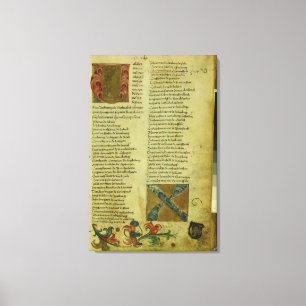 Martin Luther's enrolment sheet Canvas Print