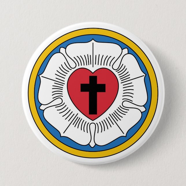 Martin Luther's Seal 7.5 Cm Round Badge (Front)
