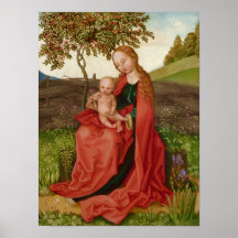 Martin Schongauer CC0945 Virgin and child garden
