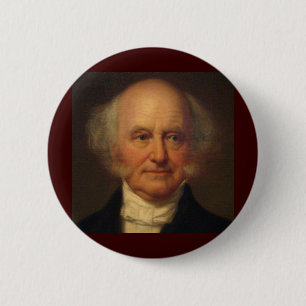 Martin Van Buren 8th President 6 Cm Round Badge