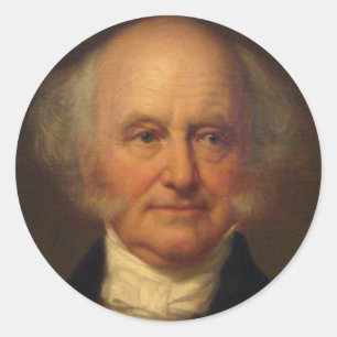 Martin Van Buren 8th President Classic Round Sticker