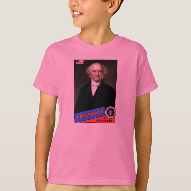 Martin Van Buren Baseball Card T-Shirt (Front)