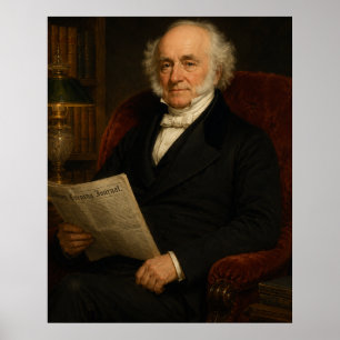 Martin Van Buren Library Portrait Poster