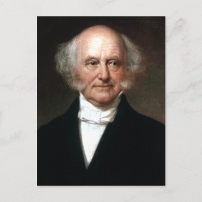 Martin Van Buren Postcard (Front)
