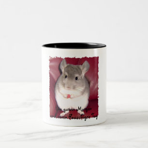 martina 002, A good morning and a Flauschi.. Two-Tone Coffee Mug