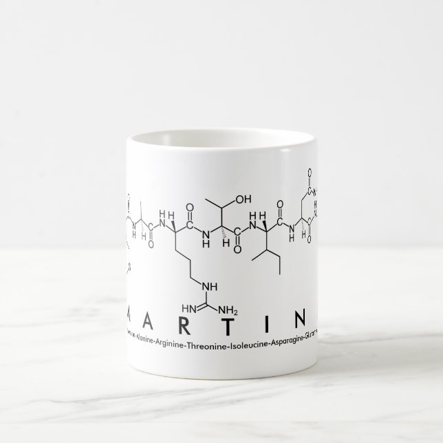 Martine peptide name mug (Center)
