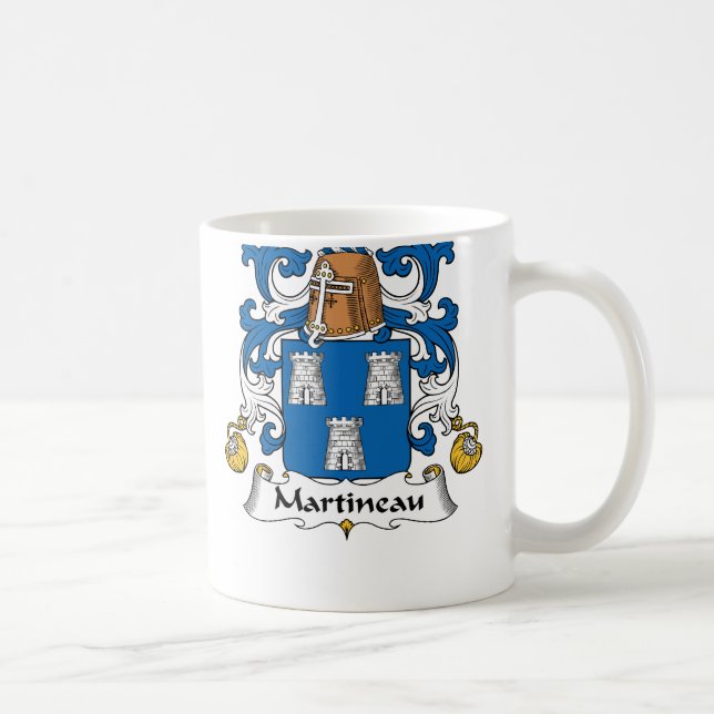 Martineau Family Crest Coffee Mug (Right)