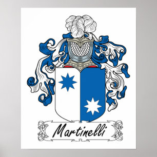 Martinelli Family Crest Poster