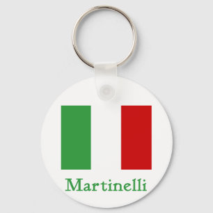 Martinelli Italian Flag Key Ring