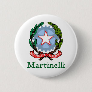 Martinelli Republic of Italy 6 Cm Round Badge