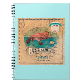Martinez Beaver Festival Water West Map Notebook