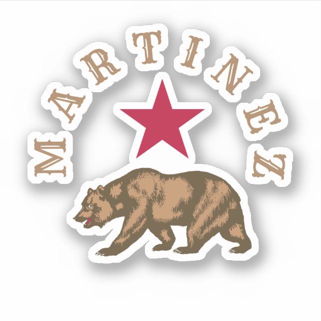 Martinez, California Classic Round Sticker (Front)