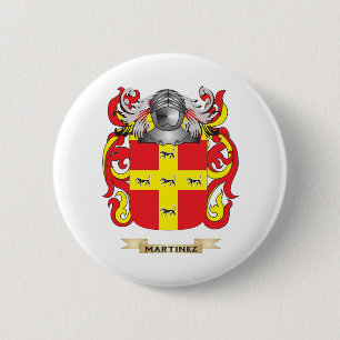 Martinez Coat of Arms (Family Crest) 6 Cm Round Badge