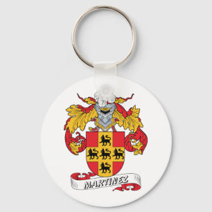 Martinez Family Crest Key Ring