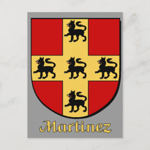 Martinez Family Shield Postcard