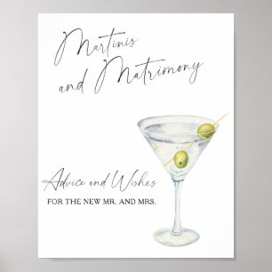 Martini - Advice and Wishes for Newlyweds Poster