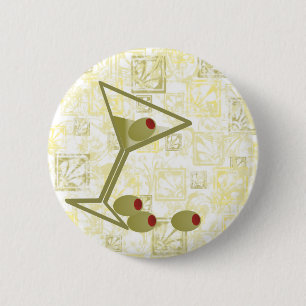 Martini and Olives 6 Cm Round Badge