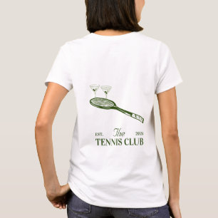martini and tennis club  party  T-Shirt