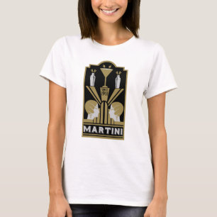 Martini Art Deco Art T-Shirt