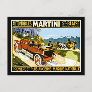 Martini Automobiles St. Blaise Postcard