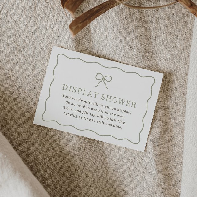 Martini Baby Shower Display Shower Enclosure Card (Creator Uploaded)