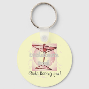 Martini Bachelorette Bash Tshirts and Gifts Key Ring
